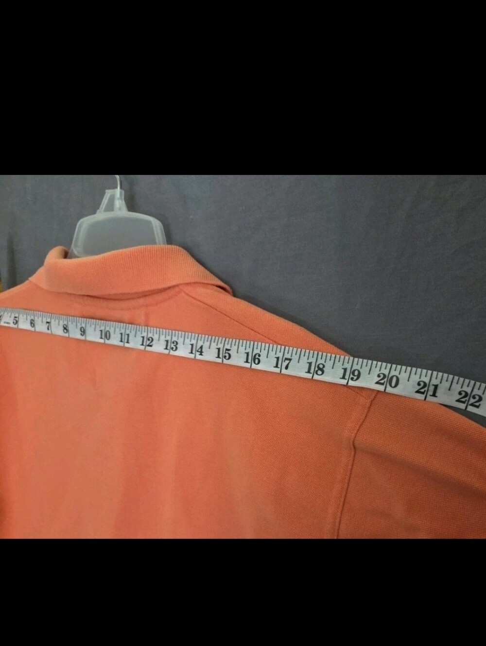 Tommy Hilfiger Pique Polo Shirt Mens XL Orange Coral Short Sleeve Y2K - Picture 7 of 8